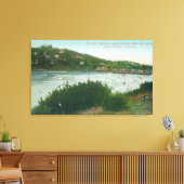 Uitzicht van Belvedere Bay, Hotel Belvedere Canvas Afdruk (Insitu (Woonkamer))