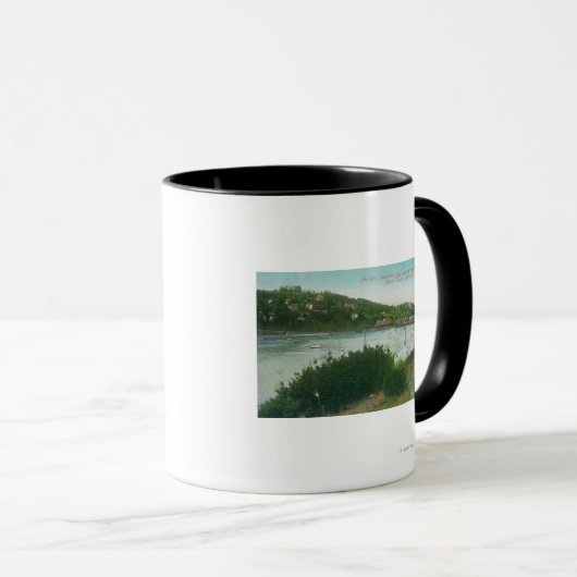 Uitzicht van Belvedere Bay, Hotel Belvedere Mok (Voorkant rechts)