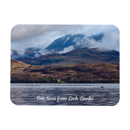 Uitzicht van Ben Nevis, van Loch Linnhe, Scotland  Magneet (Horizontaal)