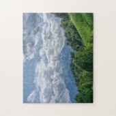 Uitzicht van bergen in alpen legpuzzel (Verticaal)