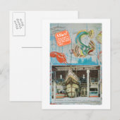 Uitzicht van Bernstein's Fish Grotto met vis Briefkaart (Voorkant / Achterkant)