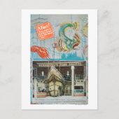 Uitzicht van Bernstein's Fish Grotto met vis Briefkaart (Voorkant)