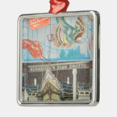 Uitzicht van Bernstein's Fish Grotto met vis Metalen Ornament (Links)