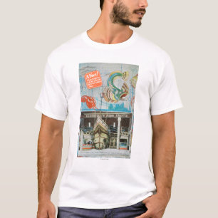 Uitzicht van Bernstein's Fish Grotto met vis T-shirt