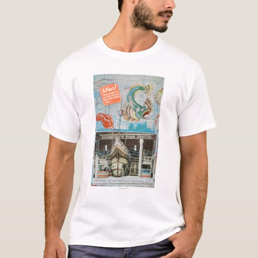 Uitzicht van Bernstein's Fish Grotto met vis T-shirt (Voorkant)