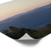 Uitzicht van Beskids naar Pieniny en Tatry Poster (Hoek)