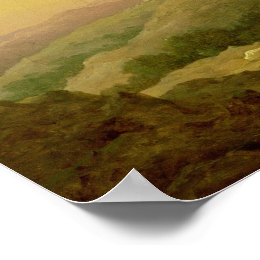 Uitzicht van Bethlehem, 1857 Poster (Hoek)