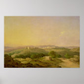 Uitzicht van Bethlehem, 1857 Poster (Voorkant)