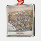 Uitzicht van Beverly, Massachusetts (1886) Metalen Ornament (Links)