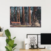 Uitzicht van Big Trees in Mariposa Grove Poster (Thuiskantoor)