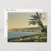 Uitzicht van bijna voet aan de Mount Carmel, Chaif Briefkaart (Voorkant / Achterkant)