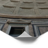 Uitzicht van binnen in het Pantheon tot aan de cup Poster (Hoek)