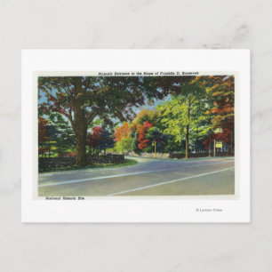 Uitzicht van binnenkomst in het huis van de FDR Briefkaart