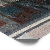 Uitzicht van binnenkomst op de werf van de Amerika Poster (Hoek)