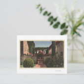 Uitzicht van binnenkomst van de Heilige Garden Briefkaart (Staand voorkant)