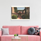 Uitzicht van binnenkomst van de Heilige Garden Canvas Afdruk (Insitu (Woonkamer))