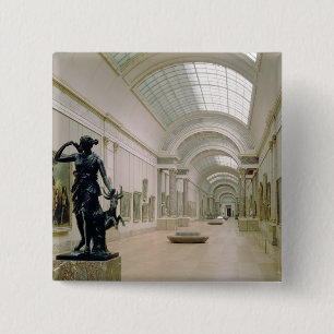 Uitzicht van binnenland van de Grande Galerie Vierkante Button 5,1 Cm