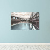 Uitzicht van binnenland van de Napa BathsNapa, CA Canvas Afdruk (Insitu (Houten vloer))