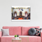 Uitzicht van Binnenlandse Zaken Canvas Afdruk (Insitu (Woonkamer))