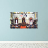 Uitzicht van Binnenlandse Zaken Canvas Afdruk (Insitu (Houten vloer))