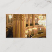 Uitzicht van Binnenlandse Zaken van het Opera Hous Visitekaartje (Achterkant)