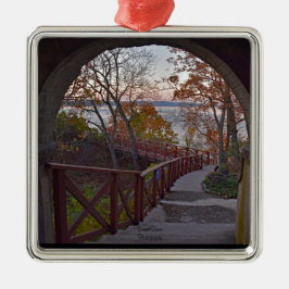 Uitzicht van binnenuit gezien vanuit de Bannerman  Metalen Ornament