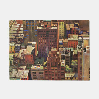 Uitzicht van Bird-Eye van New York City van John F Deurmat