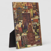 Uitzicht van Bird-Eye van New York City van John F Fotoplaat (Zijkant)