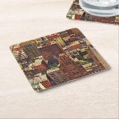 Uitzicht van Bird-Eye van New York City van John F Kartonnen Onderzetters (Schuin)