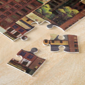 Uitzicht van Bird-Eye van New York City van John F Legpuzzel (Zijkant)