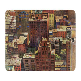 Uitzicht van Bird-Eye van New York City van John F Snijplank