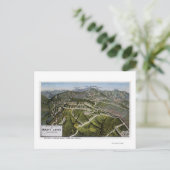 Uitzicht van Bird's Eye in Mountain Briefkaart (Staand voorkant)