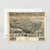 Uitzicht van Bird's Eye van Chestertown, Maryland  Briefkaart (Voorkant / Achterkant)