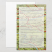 Uitzicht van Birdseyes Grote vlakken Briefpapier (Voorkant / Achterkant)