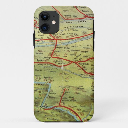 Uitzicht van Birdseyes Grote vlakken Case-Mate iPhone Case (Achterkant)