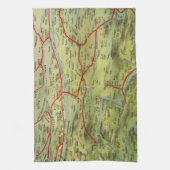 Uitzicht van Birdseyes Grote vlakken Theedoek (Verticaal)
