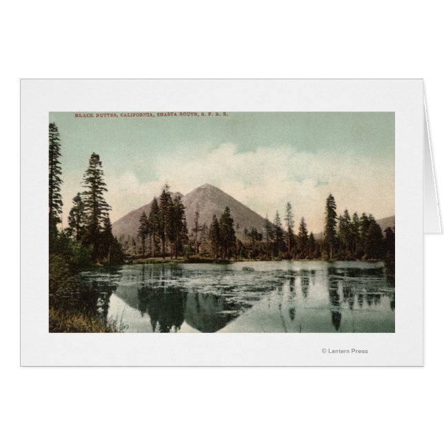 Uitzicht van Black Buttes Along Shasta Route (Voorkant Horizontaal)