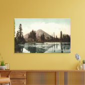 Uitzicht van Black Buttes Along Shasta Route Canvas Afdruk (Insitu (Woonkamer))