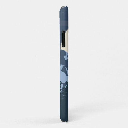 Uitzicht van Blue Mountain Case-Mate iPhone Case (Achterkant/rechts)