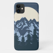 Uitzicht van Blue Mountain Case-Mate iPhone Case (Achterkant)