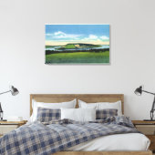 Uitzicht van Bluff Point bij Penn Yan Canvas Afdruk (Insitu (Slaapkamer))