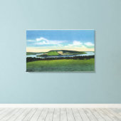 Uitzicht van Bluff Point bij Penn Yan Canvas Afdruk (Insitu (Houten vloer))