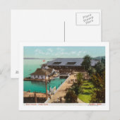 Uitzicht van Boat House, Lake, Leshi Park Briefkaart (Voorkant / Achterkant)