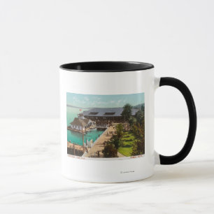 Uitzicht van Boat House, Lake, Leshi Park Mok