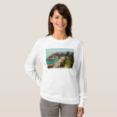 Uitzicht van Boat House, Lake, Leshi Park T-shirt (Voorkant volledig)
