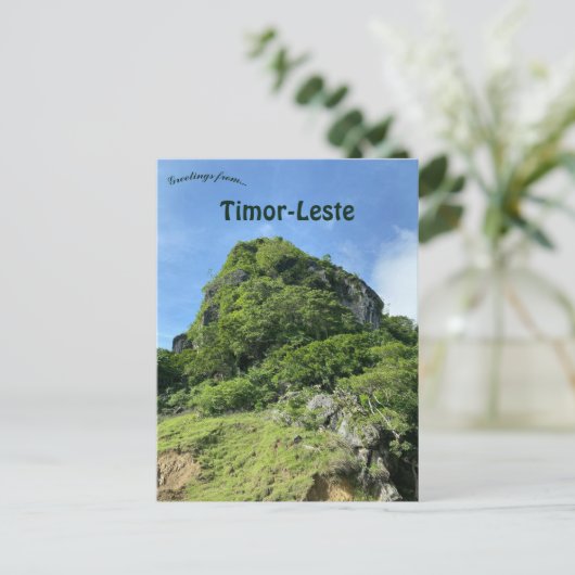 Uitzicht van Bobonaro Timor-Leste Briefkaart (Staand voorkant)