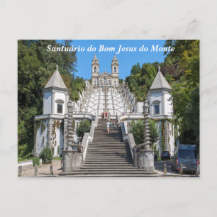 Uitzicht van Bom Jesus do Monte. Briefkaart
