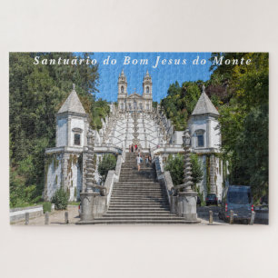 Uitzicht van Bom Jesus do Monte. Legpuzzel