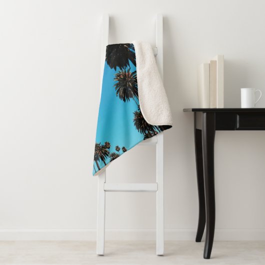 Uitzicht van bomen sherpa deken (In situ)