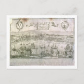 Uitzicht van Bordeaux en de Garonne, ondertekend d Briefkaart (Voorkant)